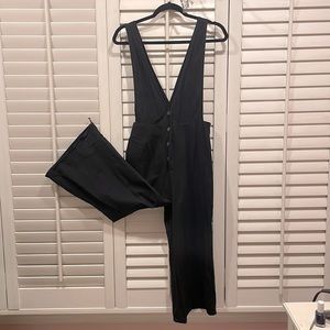 Flowy leg black jumpsuit